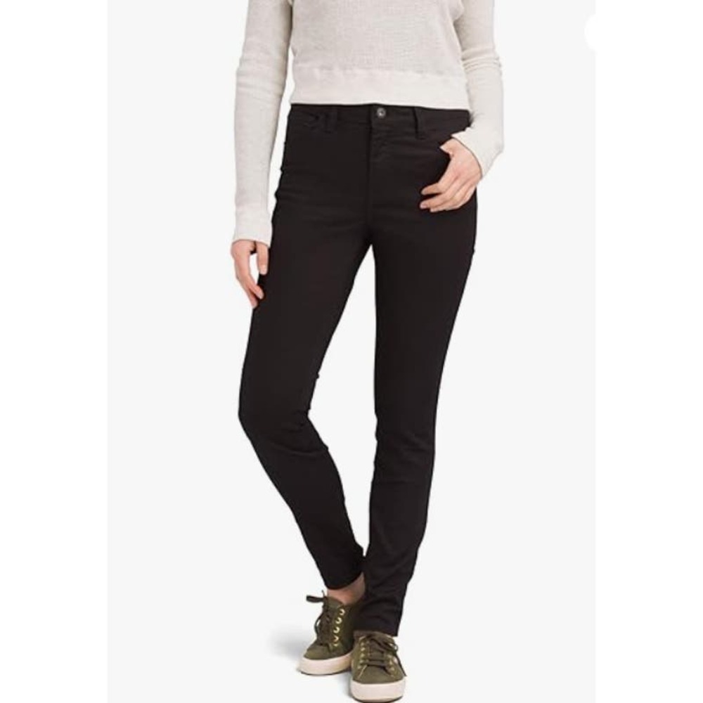 prAna Women's Oday Jean High Rise Organic Cotton Stretch Denim Size 6 Black NWT